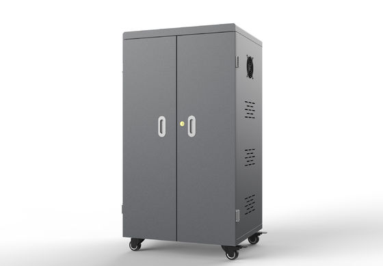 64포트 대용량 USB 충전 카트, 100-250V 입력 전압 및 5V 2A 출력으로 태블릿 충전 캐비닛