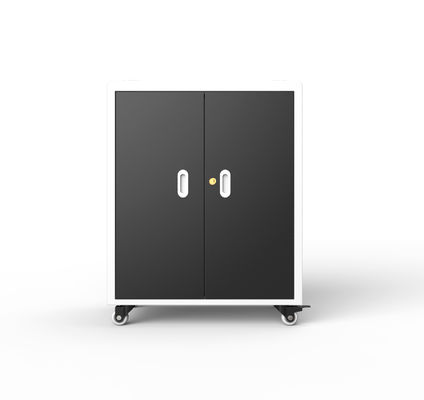 30포트 노트북 충전 캐비닛 4륜 및 브레이크 720*530*940mm 차원 70kg 무게 AC 전원 소켓 충전 카트