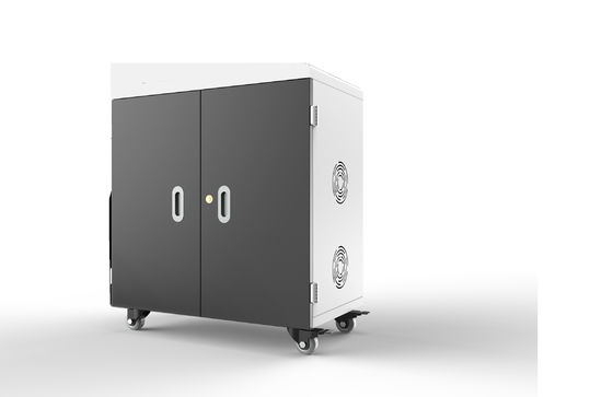 36 포트 USB 충전 카트 5V 2.4A 출력 및 100-250V 입력 의료 무성 바퀴가 특징