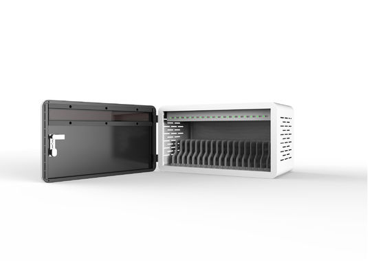 아이패드용 18개의 USB 포트를 갖춘 미니 사이즈 벽에 장착 가능한 스마트 충전 캐비닛