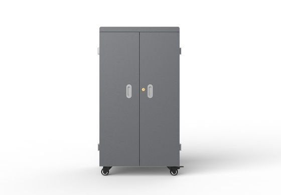 64포트 대용량 USB 충전 카트, 100-250V 입력 전압 및 5V 2A 출력으로 태블릿 충전 캐비닛