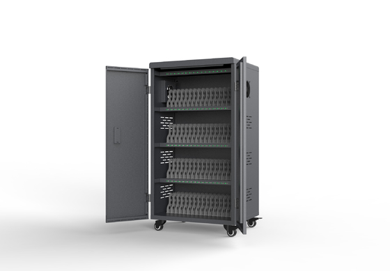 큰 용량 64 포트 태블릿 충전 캐비닛 USB 타입 충전 카트