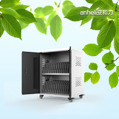 잠금 장치와 열쇠, 냉각 팬, 독일 의료 표준 바퀴가 장착된 30대 노트북 충전 캐비닛