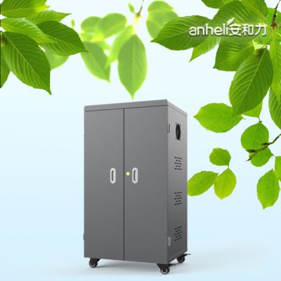 ABS 엔지니어링 플라스틱 64 USB 슬롯 충전 카트 스마트 충전 캐비닛