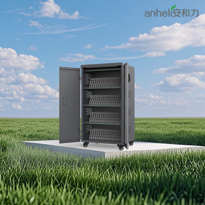 아연 도금 강판 64 USB 포트 태블릿 충전 카트 (8S 보안)