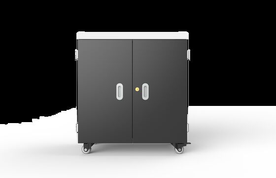 36 USB 포트 스마트 충전 카트 8S 보안 보호 시스템과 학교 냉각 팬