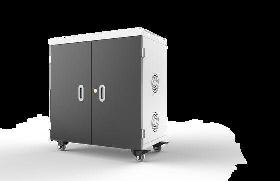 36 USB 포트 스마트 충전 카트 8S 보안 보호 시스템과 학교 냉각 팬