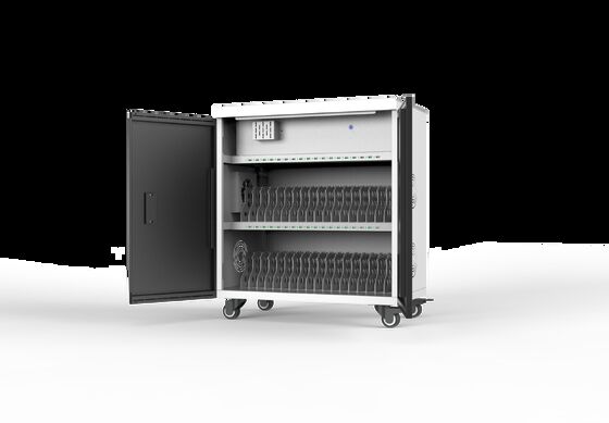 Smart USB Charging Cart with 36 USB Ports, Galvanized Sheet, and 8S Security Protection for Schools